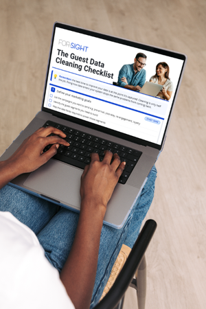 Guest data cleaning checklist on a pc image
